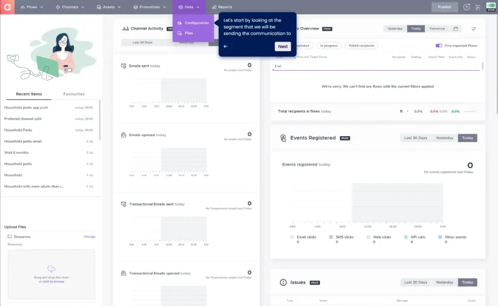 Click to watch Agillic product tour re banking household-level personalisation.